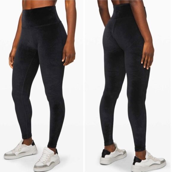 Lululemon Wunder Lounge High Rise Tight Velvet Black - Picture 8 of 12